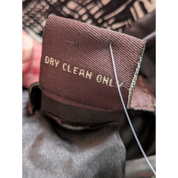 Talie Trench Coat Women's M NEW Tags Black White Geometric Belted Pockets Career - Picture 10 of 12